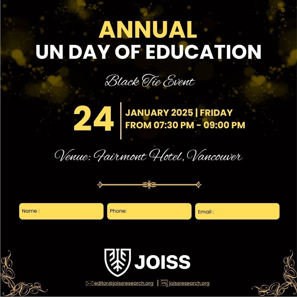 UN Education Day Event 24th January 2025 JOISS Research